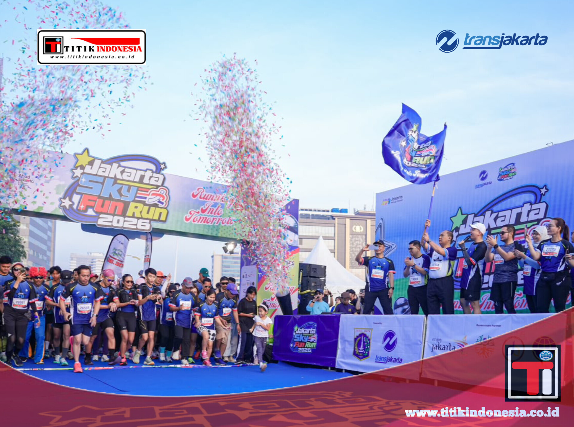 Jakarta Sky Fun Run 2026 Jadi Momentum Transjakarta Kampanyekan Mobilitas Berkelanjutan dan Luncurkan Aplikasi TJ:Transjakarta 3.0.0