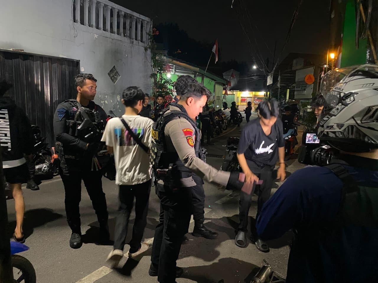 Brimob Polda Metro Jaya Bubarkan Balap Liar, Sembilan Motor Diamankan di Jakarta Timur