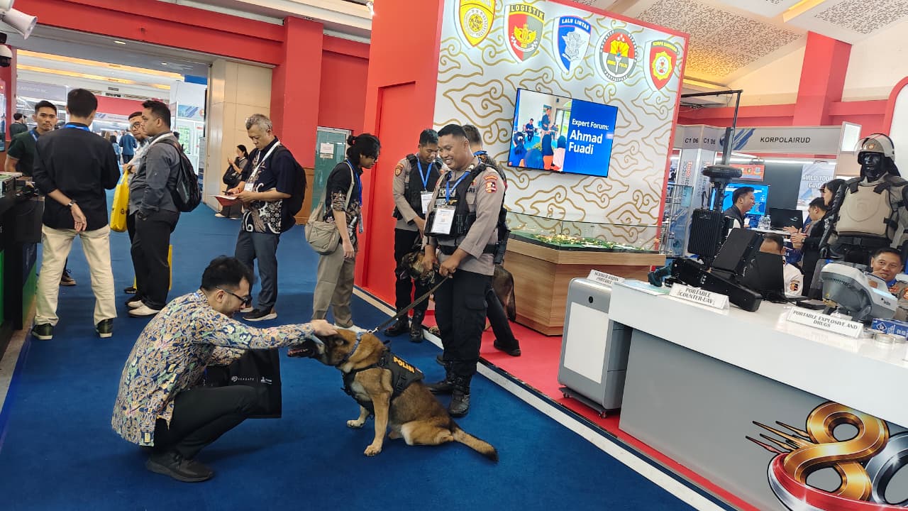 Korsabhara Baharkam Polri Pukau Pengunjung Indo Security 2026 Expo, Tampilkan Alsus Modern dan Layanan Humanis