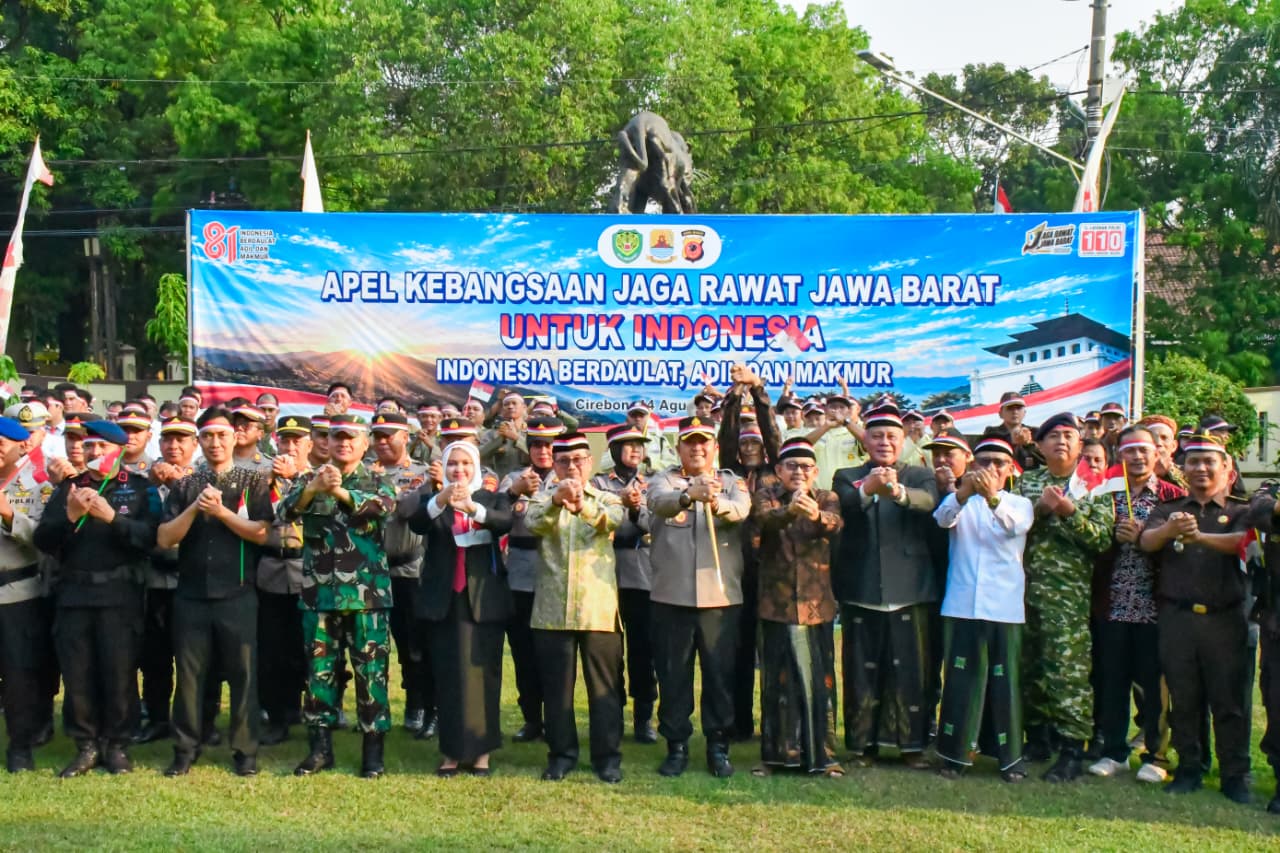 Apel Kebangsaan Jaga Rawat Jawa Barat, Kapolresta Cirebon Ajak Seluruh Elemen Bersatu Jaga dan Rawat Kabupaten Cirebon