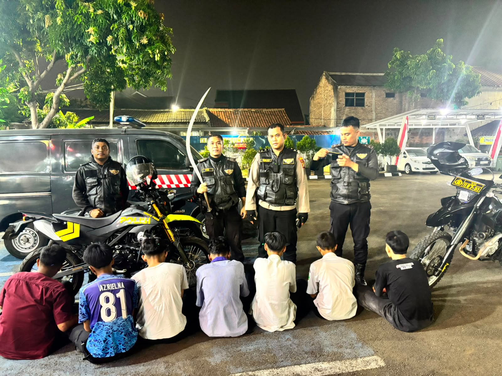 14 Pelajar Hendak Tawuran Diamankan Di Tangerang, Celurit 1,5 Meter Disita