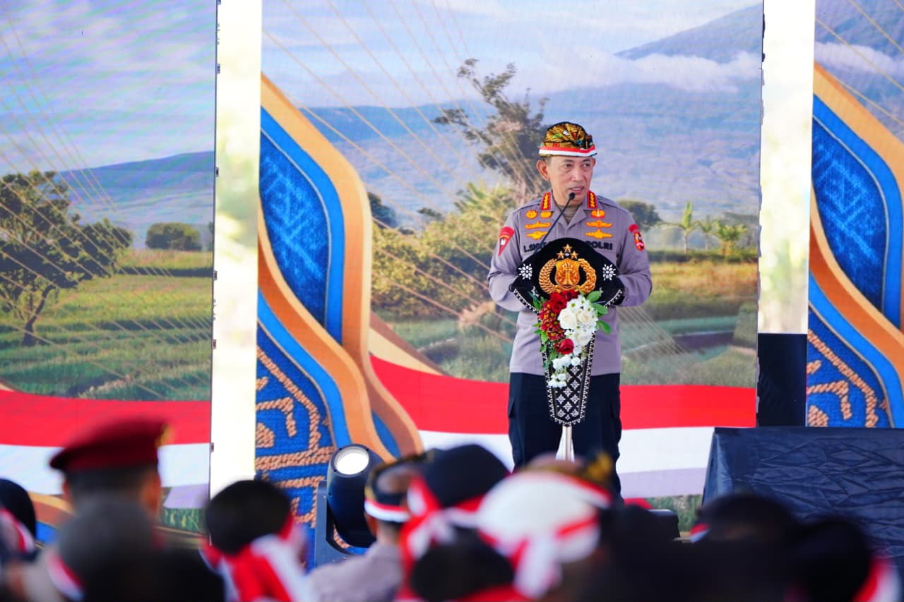 Polri Dorong Percepatan Swasembada Bawang Putih, Tanam Serentak dan Panen Raya di Sembalun