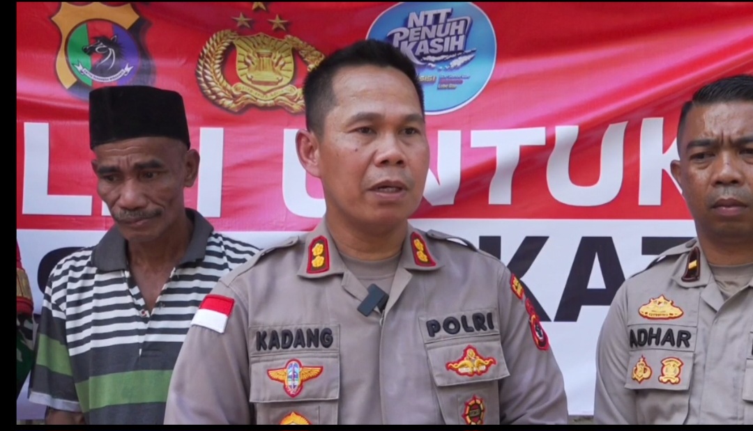 Polres Manggarai Barat Salurkan Bantuan untuk Warga Terdampak Gempa di Dusun Lemes