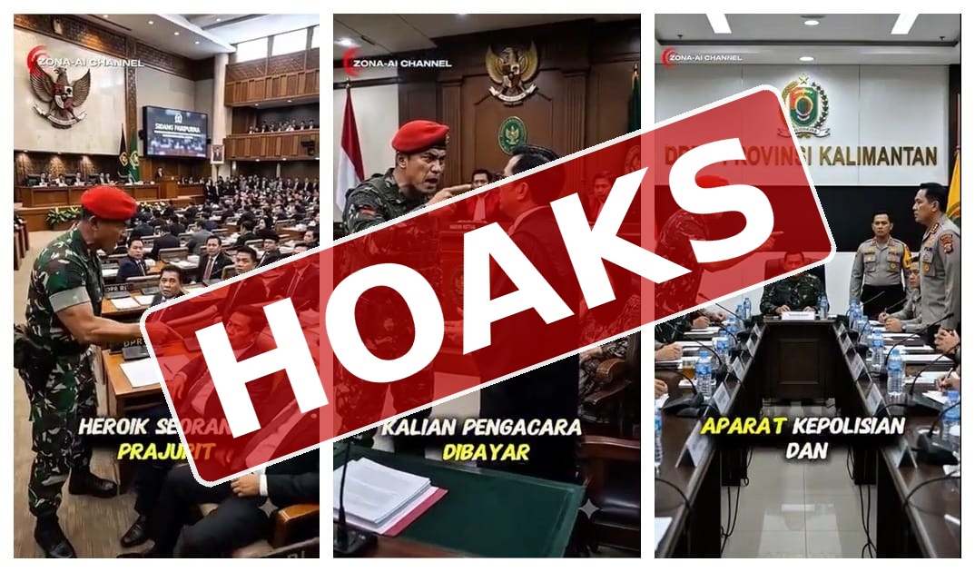 KONTEN HOAKS, INI AI LHO! Klarifikasi Dispenad Terkait Video yang Menampilkan Sosok Prajurit TNI AD