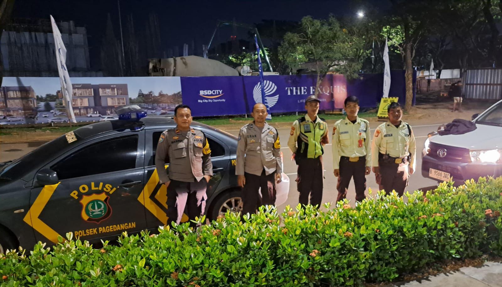 Tiga Pilar Bersinergi Jaga Kamtibmas, Polsek Pagedangan Tingkatkan Patroli Cipta Kondisi