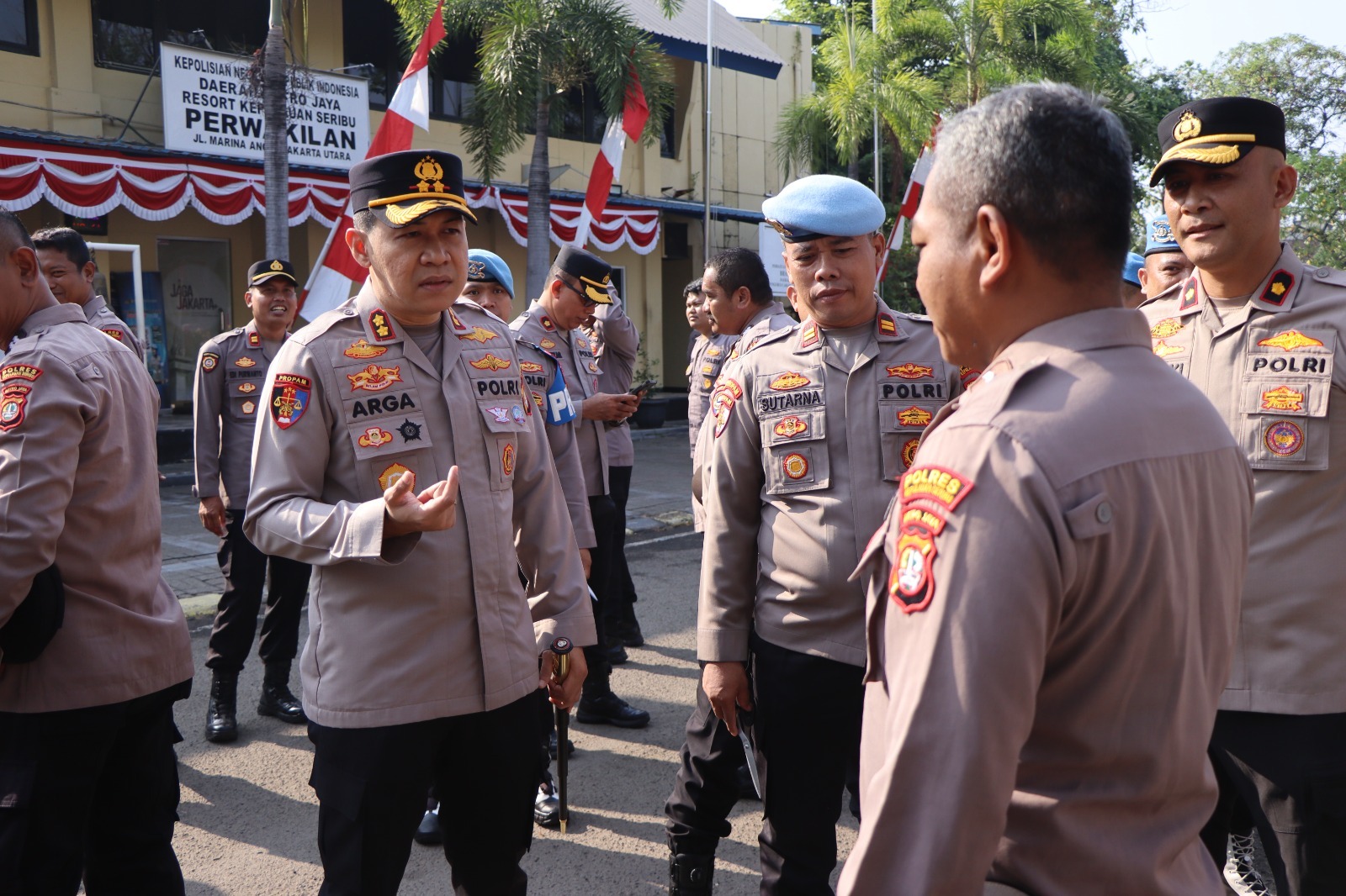 Kapolres Kepulauan Seribu Pimpin Gaktibplin Usai Apel Pagi, Pastikan Disiplin dan Kesiapsiagaan Anggota