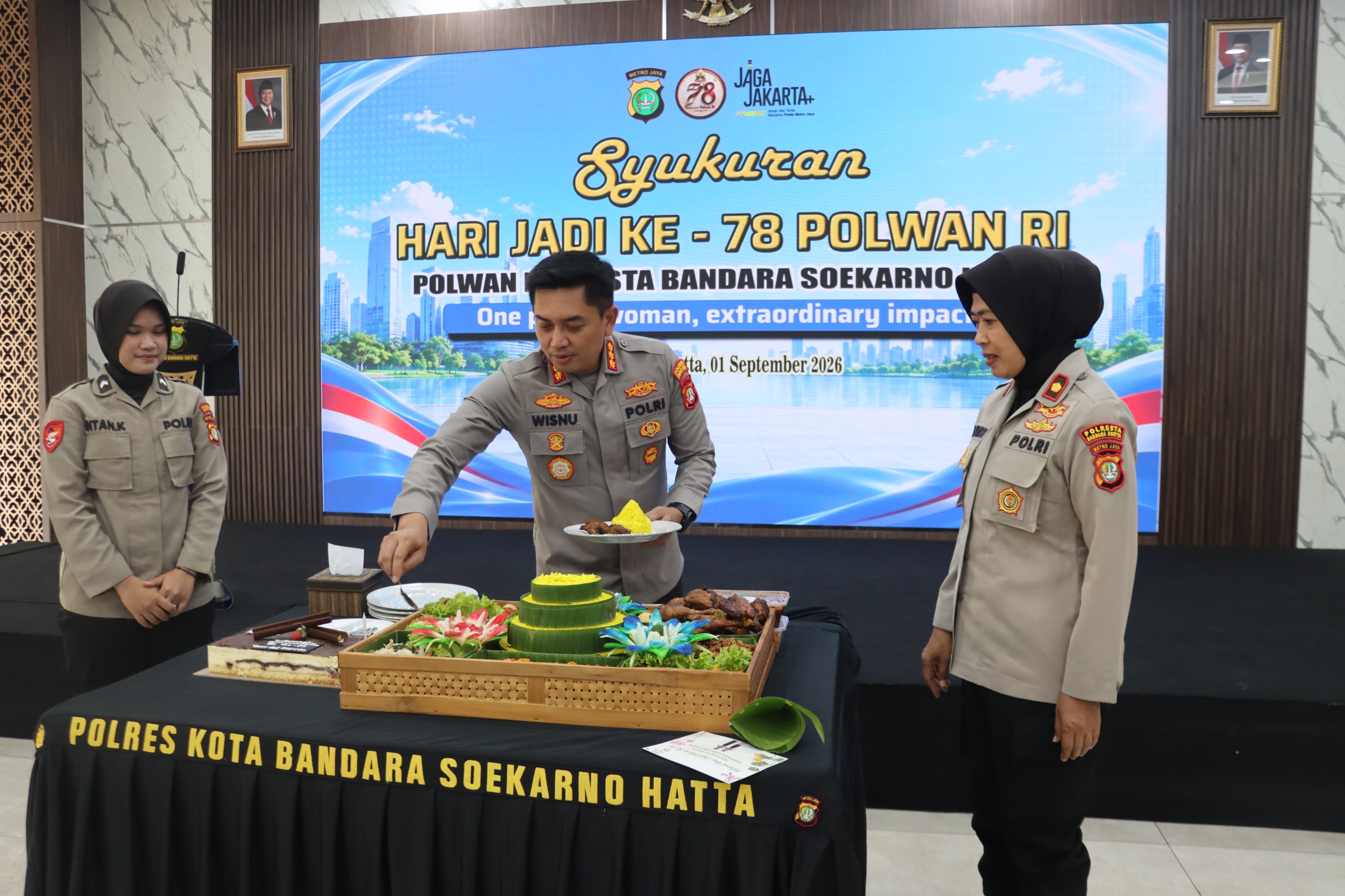 Polresta Bandara Soetta Gelar HUT Polwan Ke-78 Penuh Khidmat