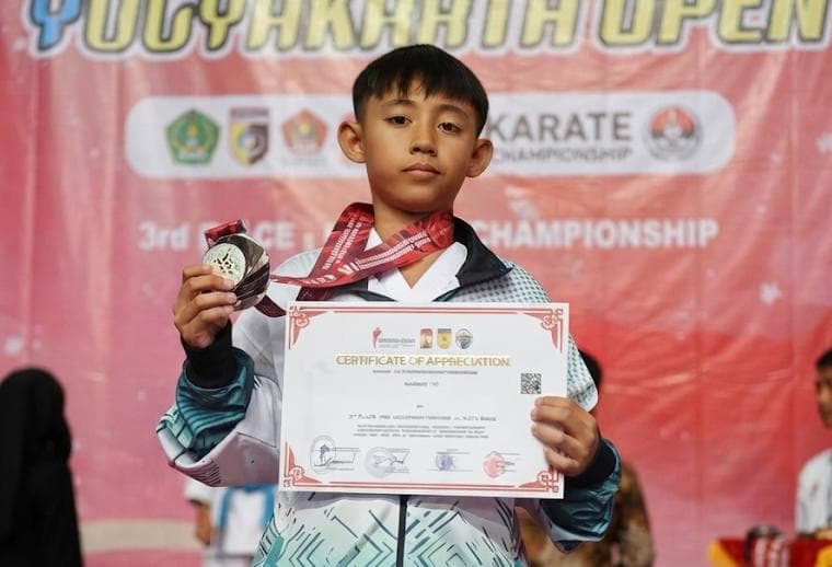 Willy Tri Wiranata, Pelajar Cirebon yang Naik Podium di Ajang Karate Internasional Yogyakarta