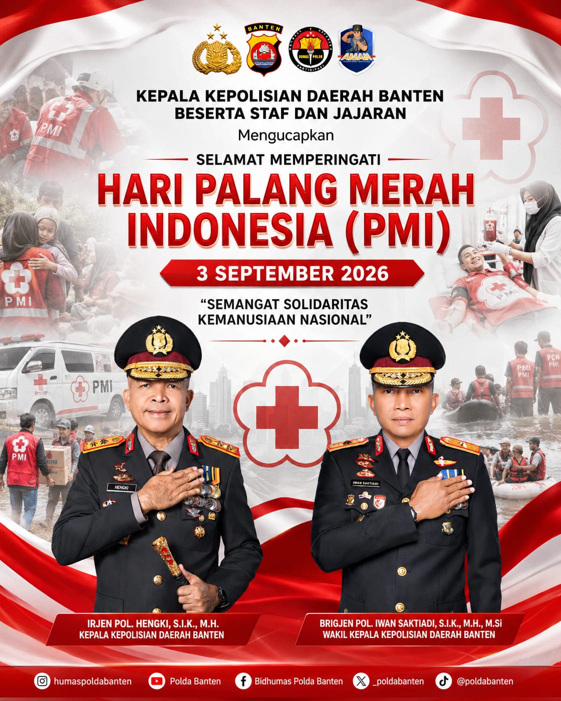 Hari PMI ke-81, Kapolda Banten Ajak Masyarakat Perkuat Solidaritas Kemanusiaan