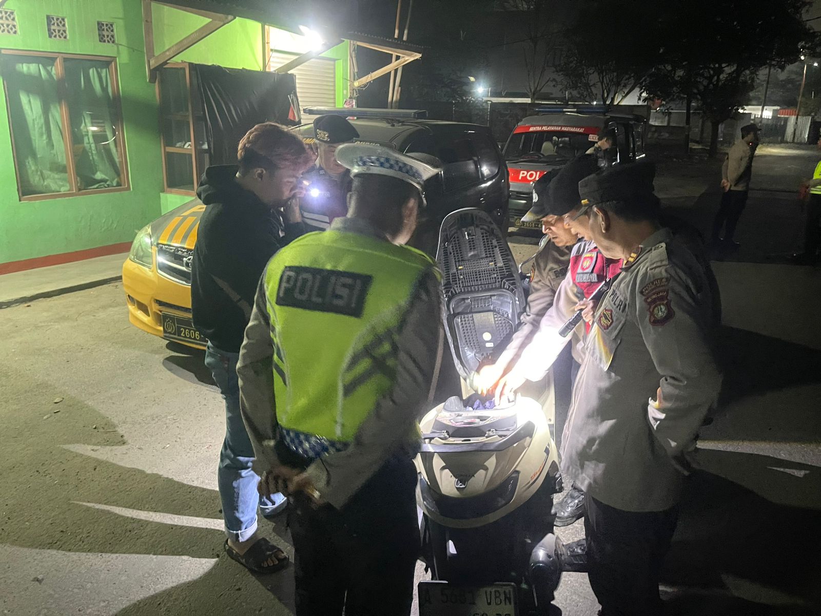 Patroli dan Razia Stasioner Polsek Curug Sasar Kejahatan Jalanan