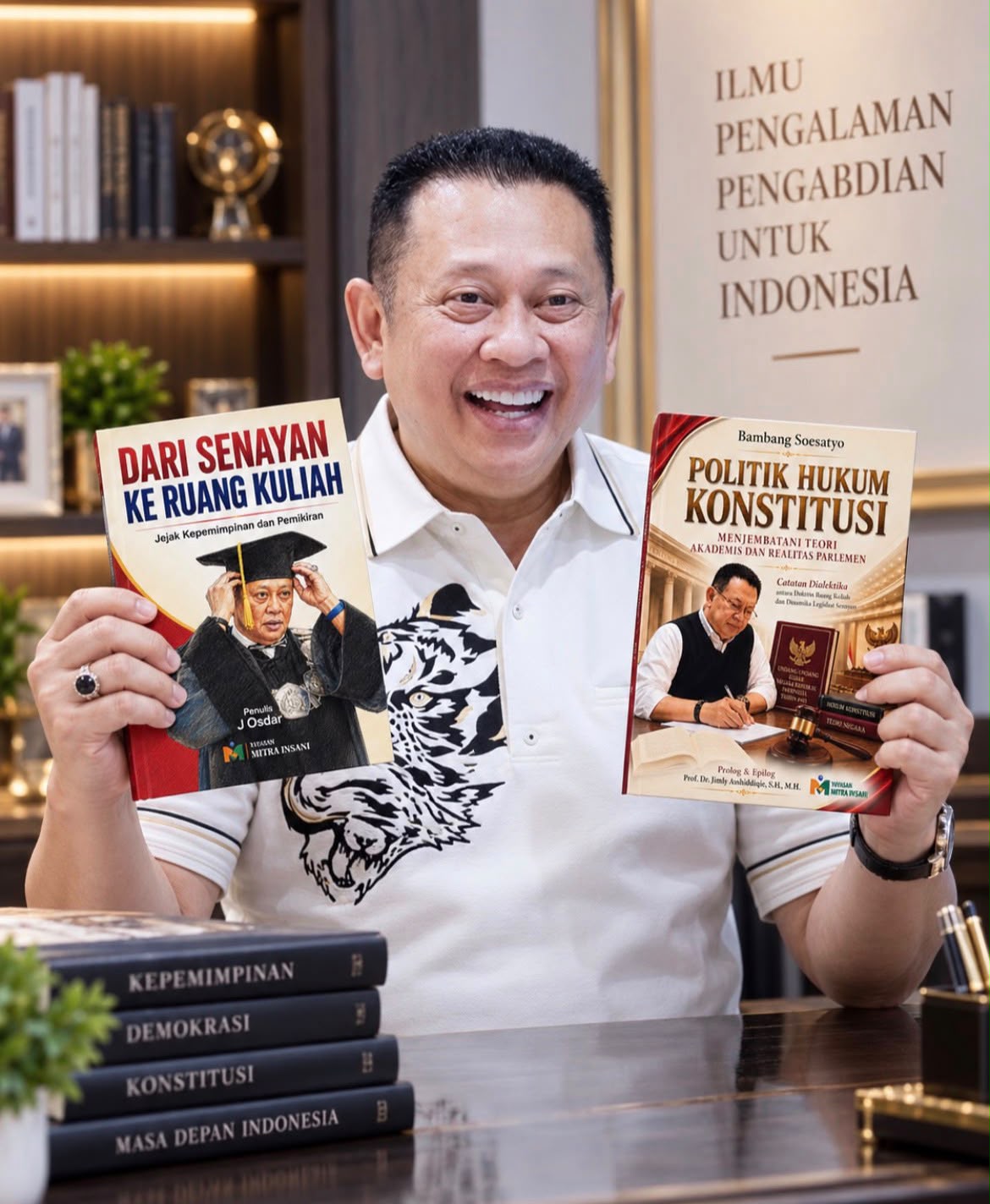 Bamsoet Kembali Luncurkan Buku Terbaru ke-38 “Politik Hukum Konstitusi” dan Buku J. Osdar “Dari Senayan ke Ruang Kuliah”
