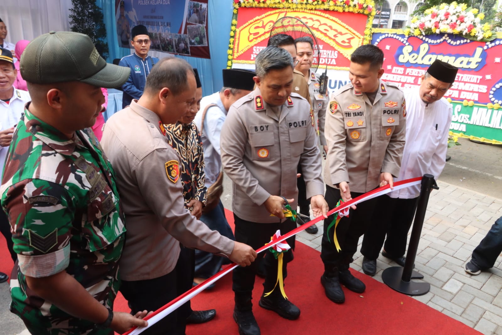 Polres Tangsel Resmikan Sekretariat Sabuk Kamtibmas di Polsek Kelapa Dua