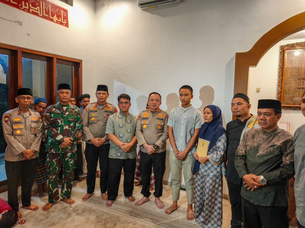Kapolres Metro Depok Hadiri Doa Bersama untuk Keselamatan Jurnalis yang Hilang