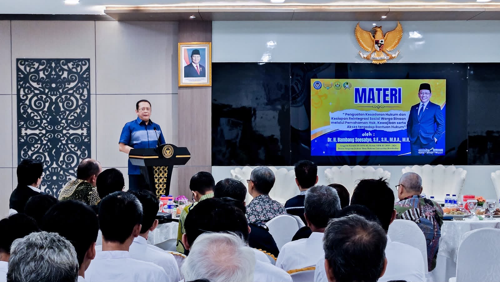 Dampingi Pengabdian Kepada Masyarakat (PKM) Universitas Borobudur, Bamsoet Tegaskan Lapas Harus Mampu Membentuk Warga Binaan yang Siap Hidup Taat Hukum