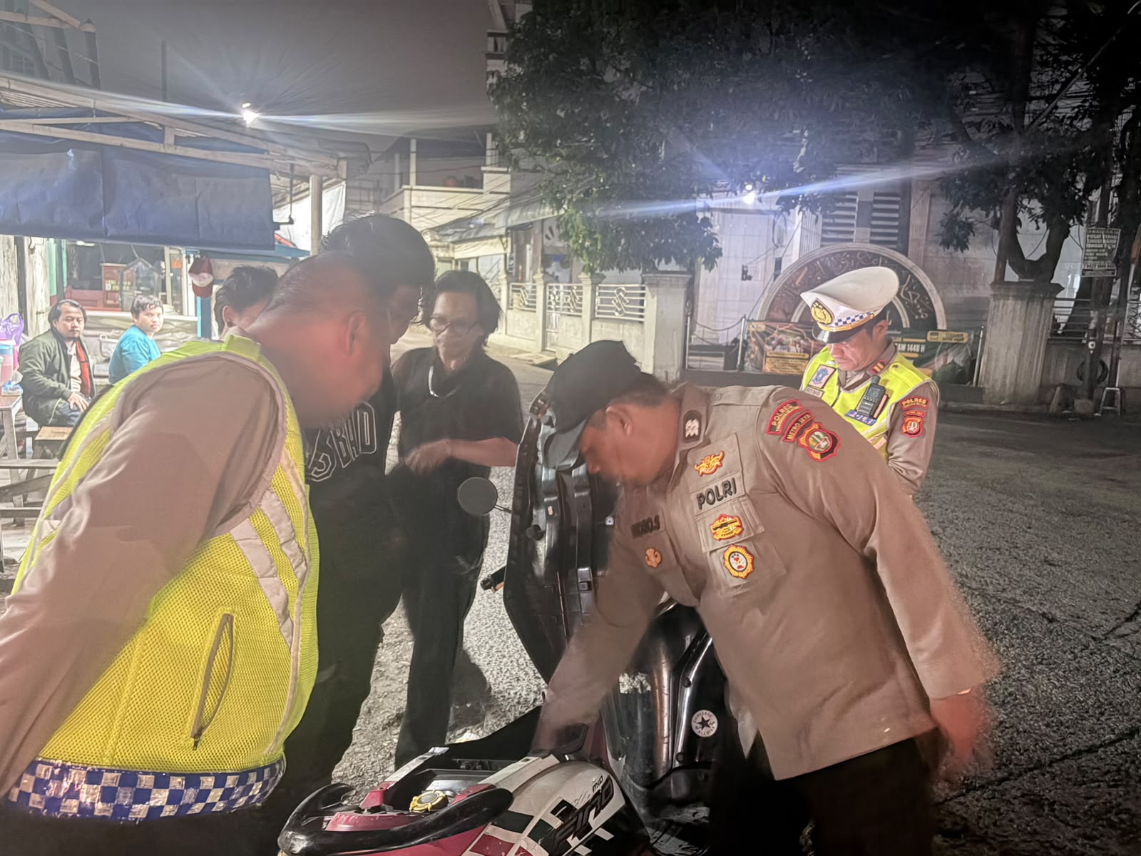 Polsek Curug Gelar Razia Stasioner, Satu Motor Tanpa Surat Diamankan