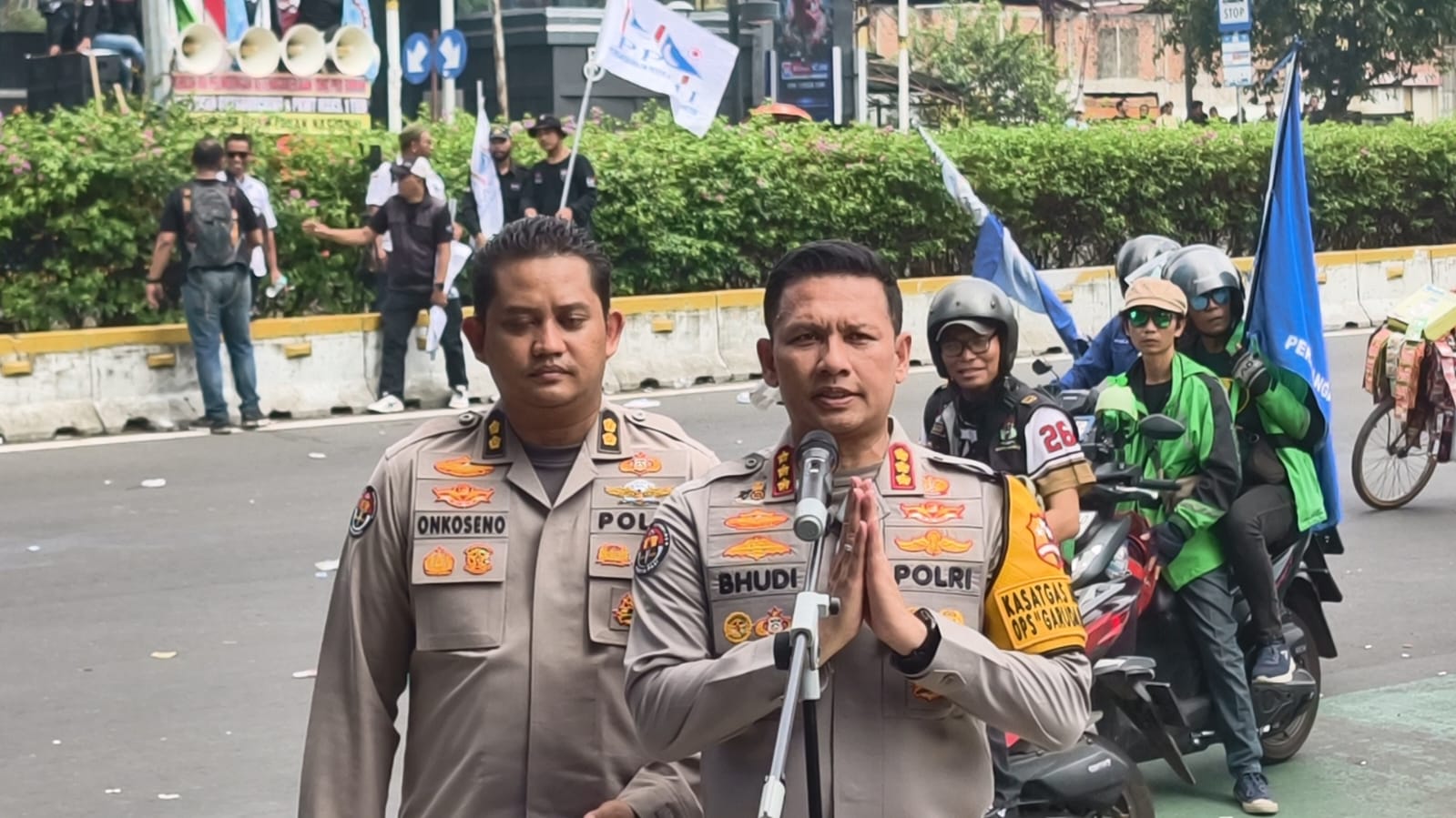 Polda Metro Jaya Apresiasi KBPBI dan KSPSI Sampaikan Aspirasi dengan Tertib