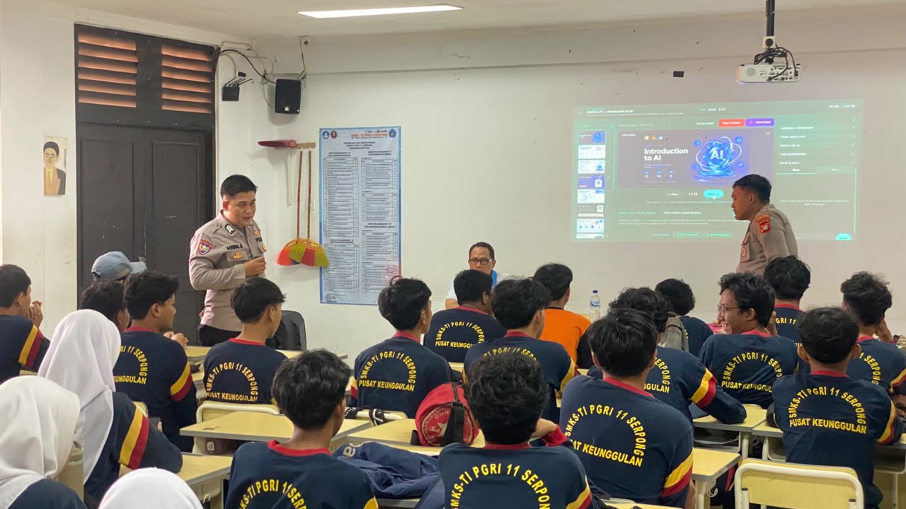 Polres Tangsel Bekali Pelajar dengan Pemahaman AI, Dorong Generasi Muda Bijak dan Aman di Era Digital