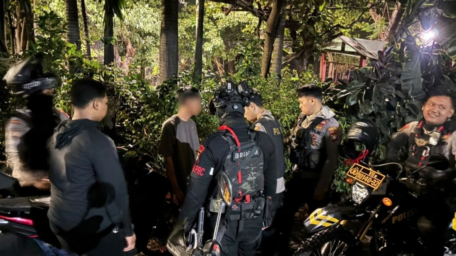 Patroli Brimob Cegah Balap Liar di Jaktim, Empat Motor Diamankan