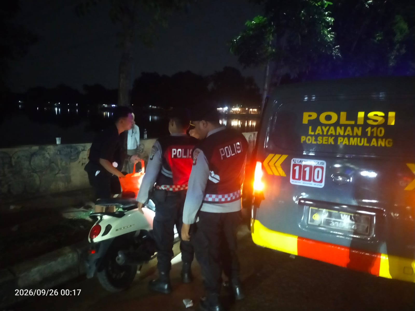 Patroli Cipta Kondisi Polsek Pamulang, Antisipasi Kejahatan Malam di Jam Rawan