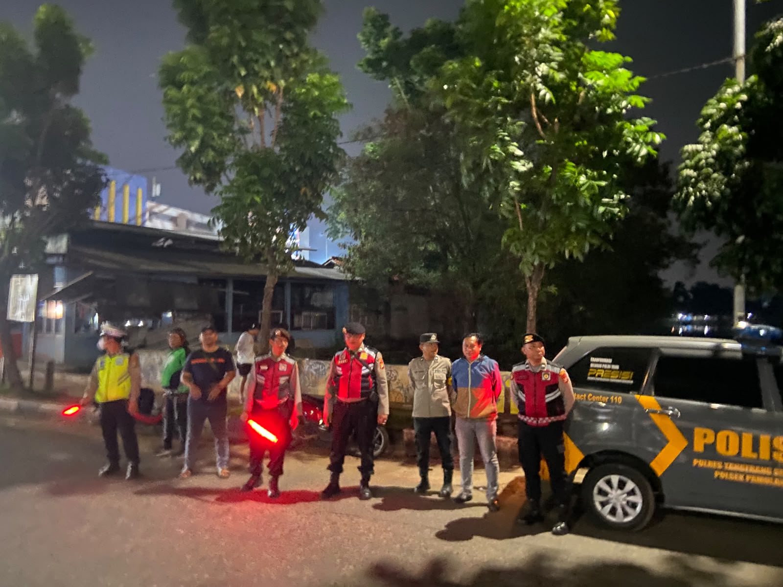 Polsek Pamulang Gelar Patroli dan Ops Cipta Kondisi, Antisipasi 3C serta Gangguan Kamtibmas