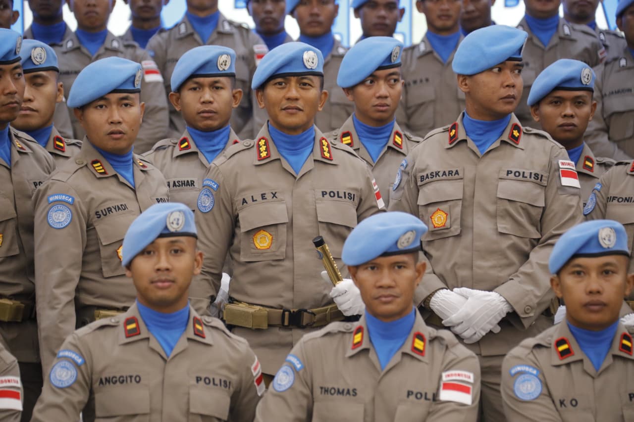 Polri Lepas 140 Personel FPU 8 MINUSCA, Siap Jalankan Misi Perdamaian di Afrika Tengah