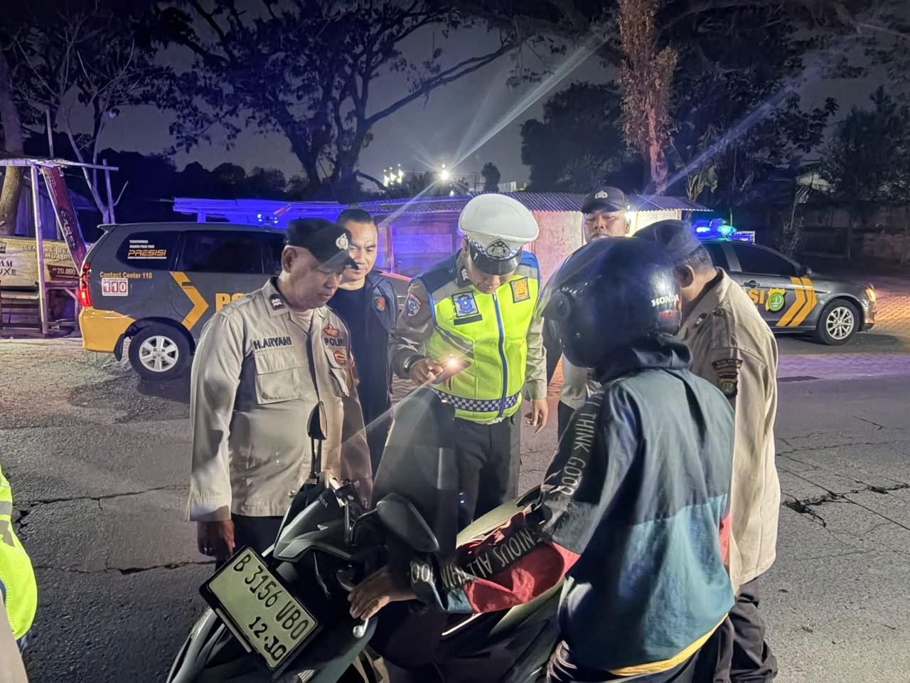 Polsek Curug Tingkatkan Patroli Cipkon dan Razia Stasioner, Jaga Wilayah Tetap Aman dan Kondusif