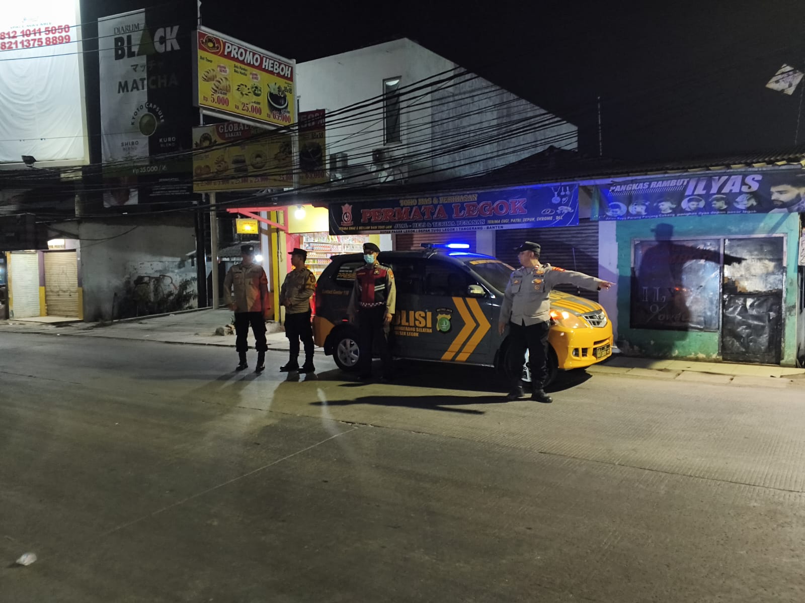 Polsek Legok Gelar Patroli KRYD, Antisipasi Kejahatan Jalanan dan Tawuran