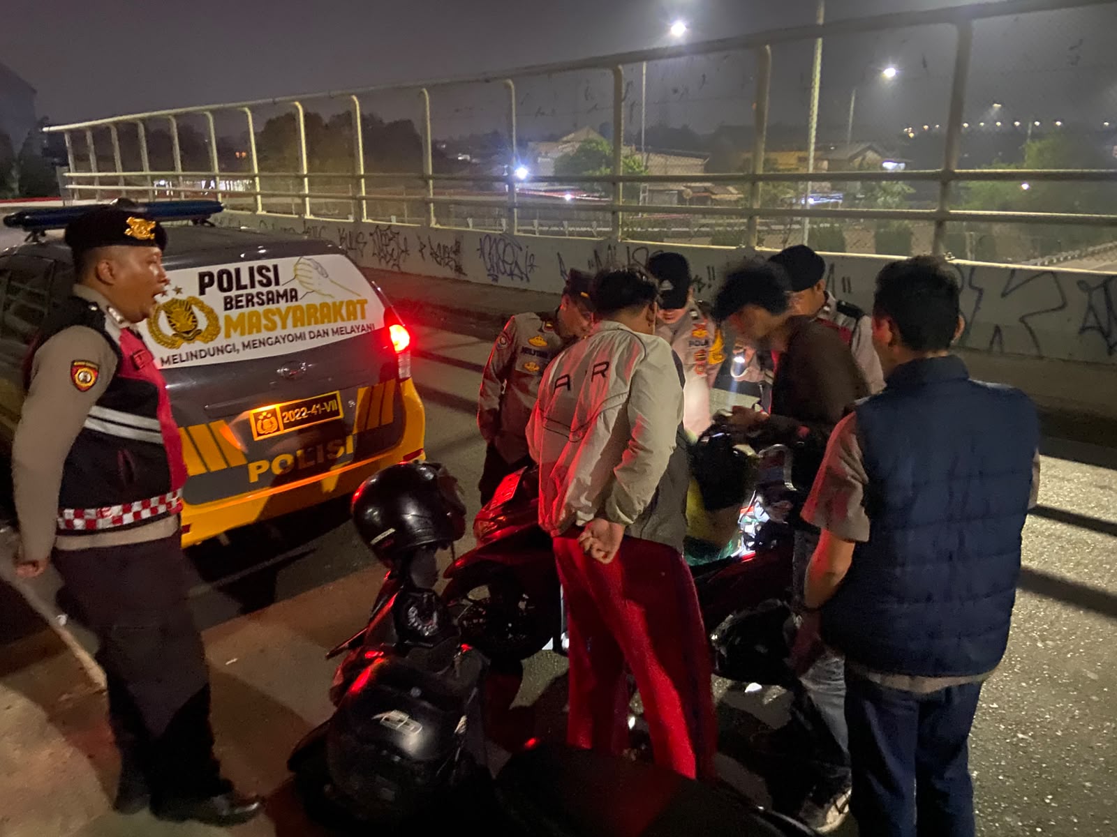 Polsek Pamulang Gelar Patroli Cipta Kondisi, Antisipasi 3C, Kejahatan Jalanan dan Balap Liar
