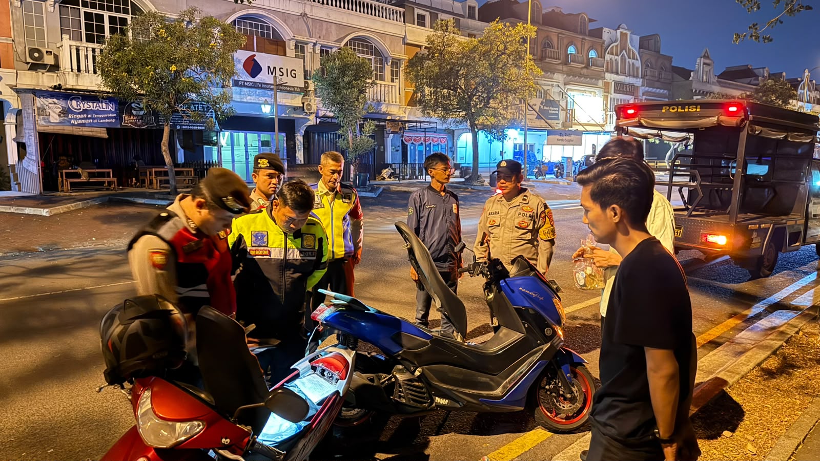 Ops Cipkon dan Razia Stasioner, Polsek Kelapa Dua Tingkatkan Keamanan Wilayah pada Malam Hari