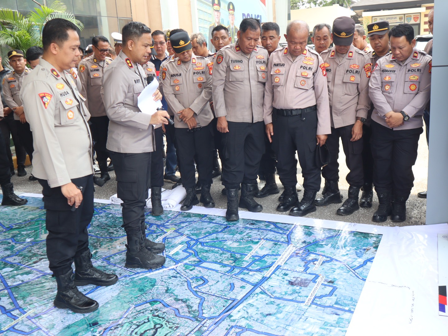 Kapolres Tangsel Pimpin Simulasi TFG, Matangkan Kesiapan Pelayanan dan Pengamanan Unjuk Rasa