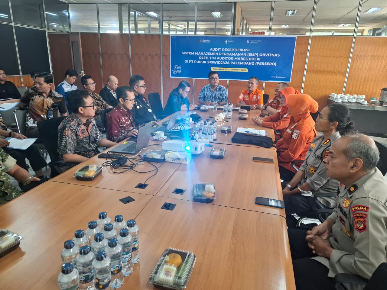 Tim Audit Baharkam Polri Tuntaskan Resertifikasi Sistem Manajemen Pengamanan di PT Pupuk Sriwidjaja Palembang