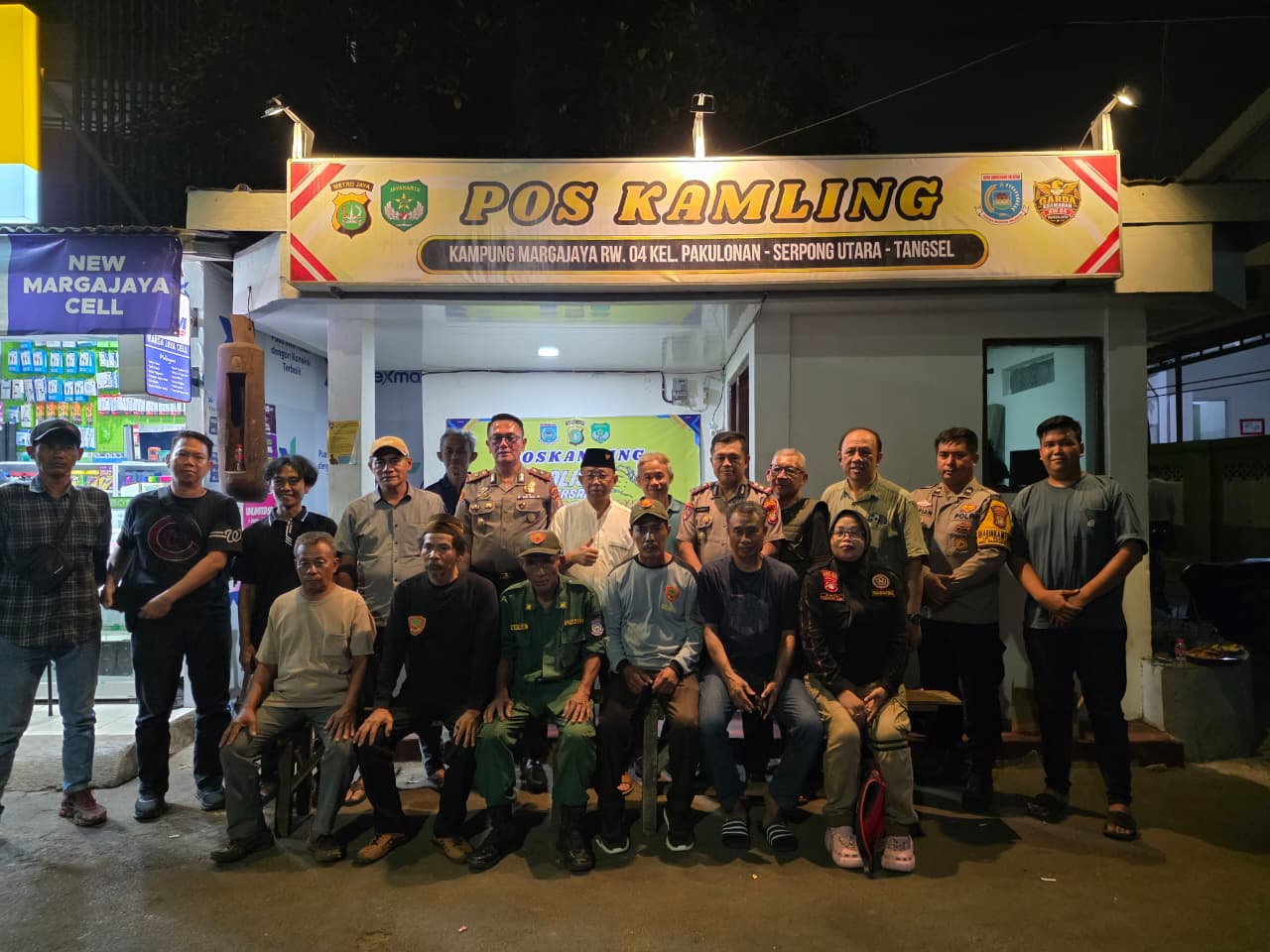 Polri Bersama Masyarakat, Polsek Serpong Gelar Silaturahmi Peduli Poskamling di Kp. Margajaya, Perkuat Kamtibmas