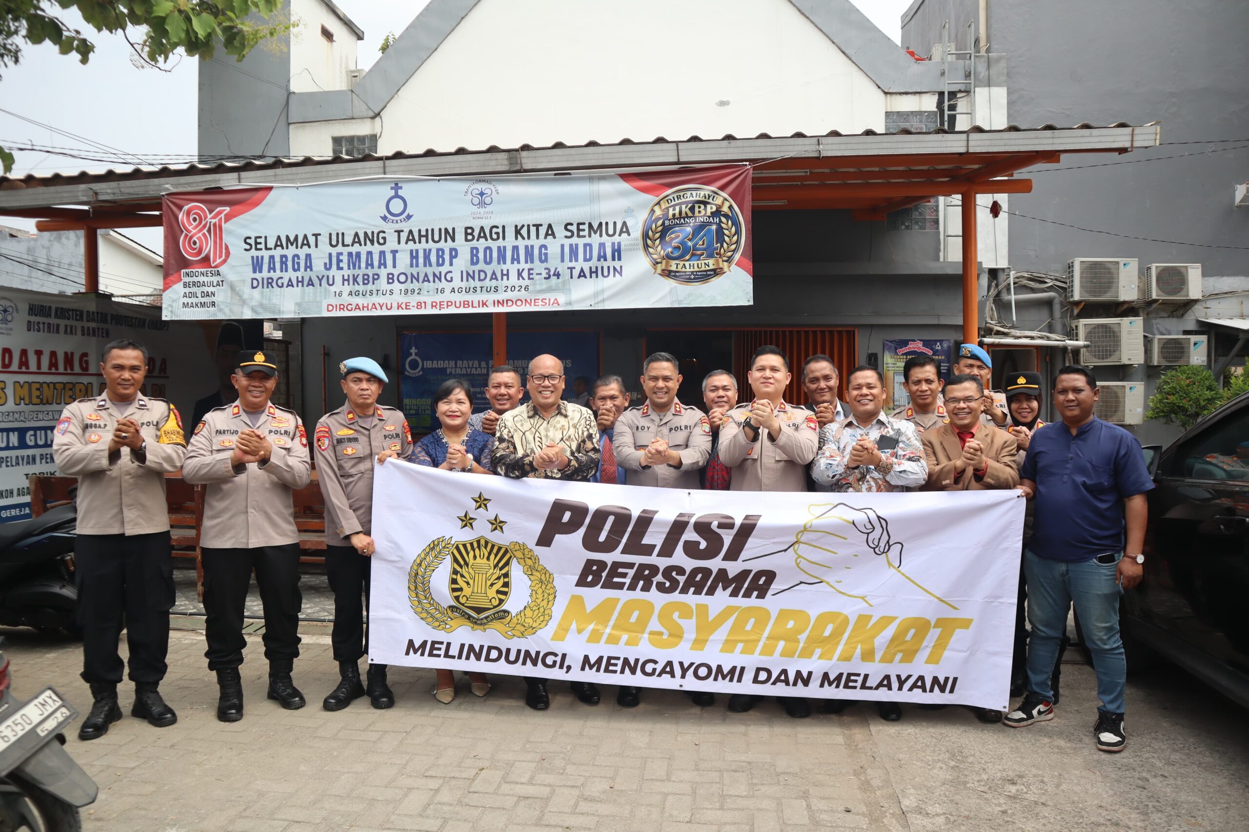 Minggu Kasih di HKBP Bojong Nangka, Kapolres Tangsel Ajak Jemaat Perkuat Kerukunan