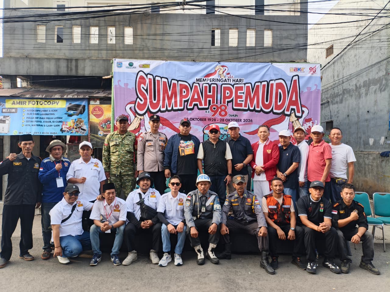 Polsek Serpong Hadir dalam Kegiatan Sumpah Pemuda, Dukung Kebersamaan dan UMKM Warga Pondok Jagung