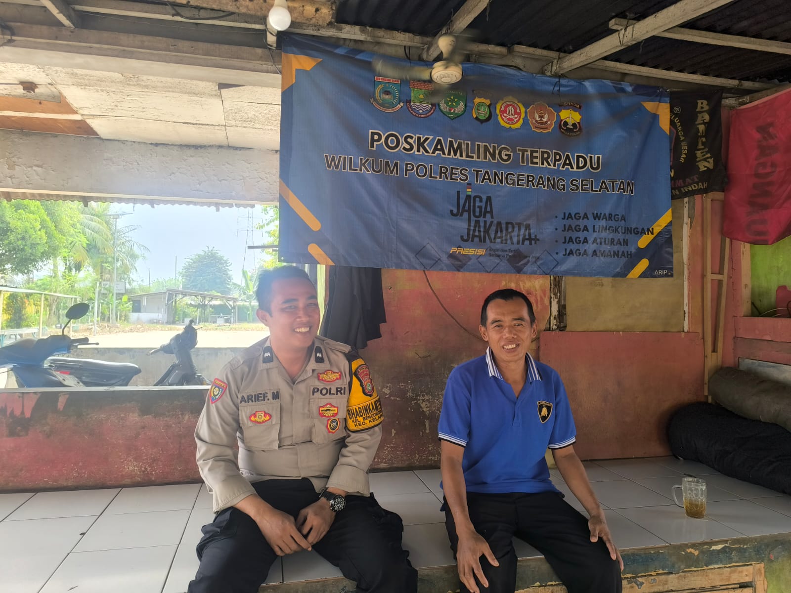Polsek Kelapa Dua Cek Poskamling Terpadu di Perum Harkit, Perkuat Sinergi Warga Jaga Keamanan Lingkungan
